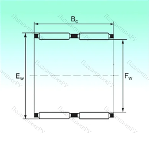 Подшипник игольчатый радиальный K 75x83x40 - ZW