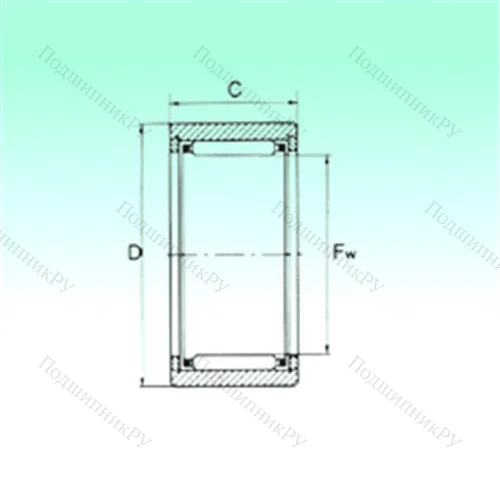 Подшипник игольчатый радиальный NK 9/12 TN