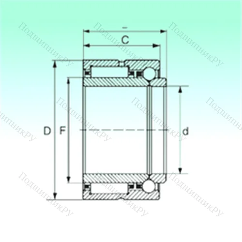 Подшипник комбинированный NKIB 59/22 от производителя  NBS Подшипник комбинированный NKIB 59/22 от производителя  NBS
