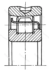 Модификация подшипника 8-402715КМ размер 75x160x45 от производителя  ГПЗ-3