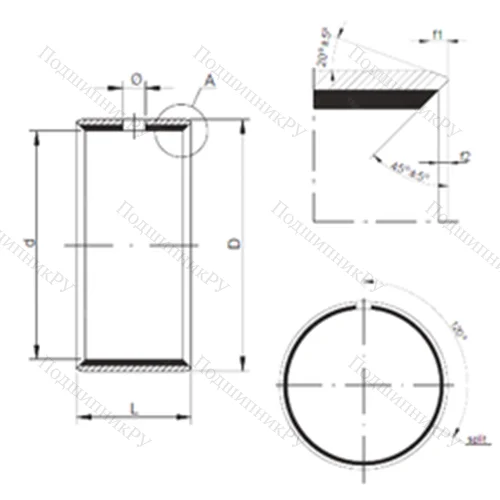 Подшипник скольжения TUP 2 40.20 от производителя  CX Подшипник скольжения TUP 2 40.20 от производителя  CX