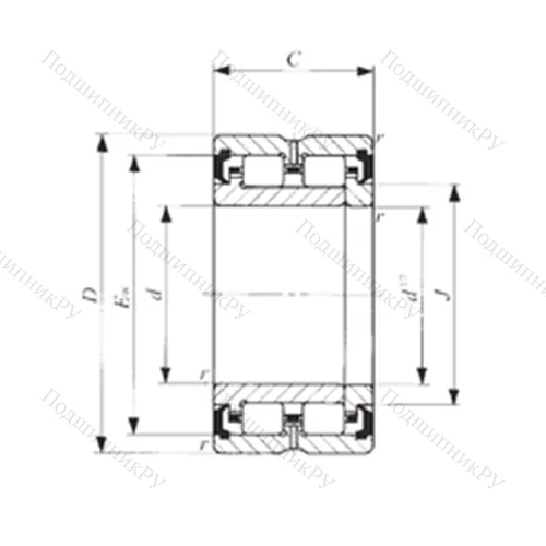Подшипник роликовый радиальный