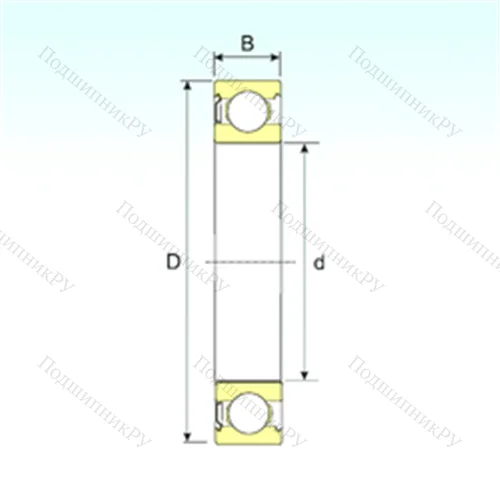 Подшипник шариковый радиальный 6226-Z от производителя  ISB Подшипник шариковый радиальный 6226-Z от производителя  ISB
