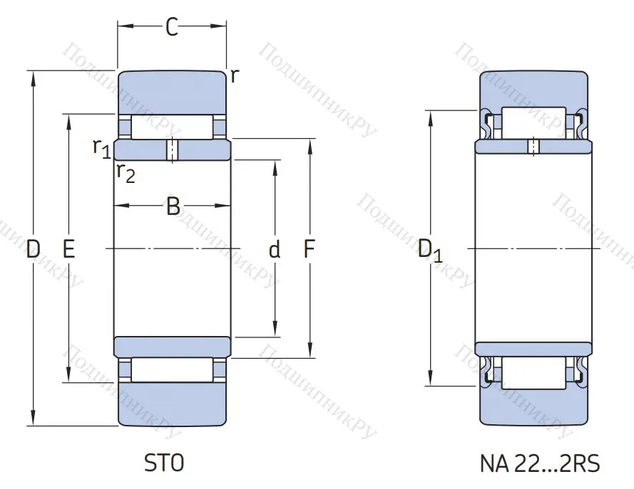 Подшипник NA 2204 2RS