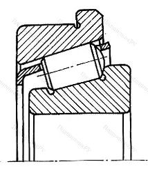 Подшипник  30310R (67310) размер 50x110x29,25