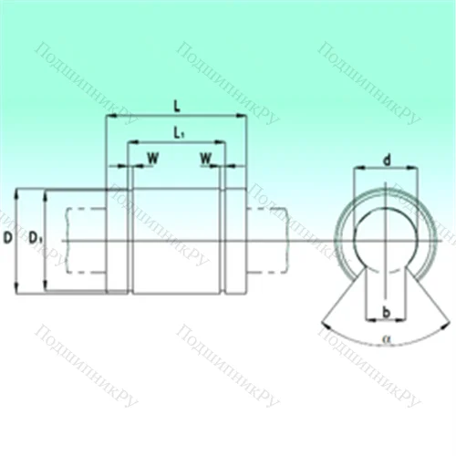 Подшипник шариковый линейный KBO 3068-PP