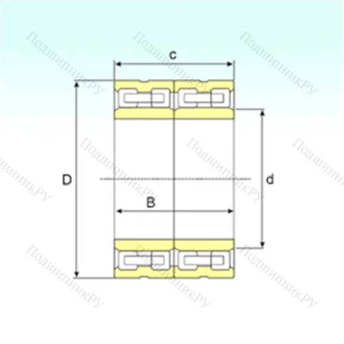 Подшипник роликовый радиальный FCD 126170436 от производителя  ISB Подшипник роликовый радиальный FCD 126170436 от производителя  ISB