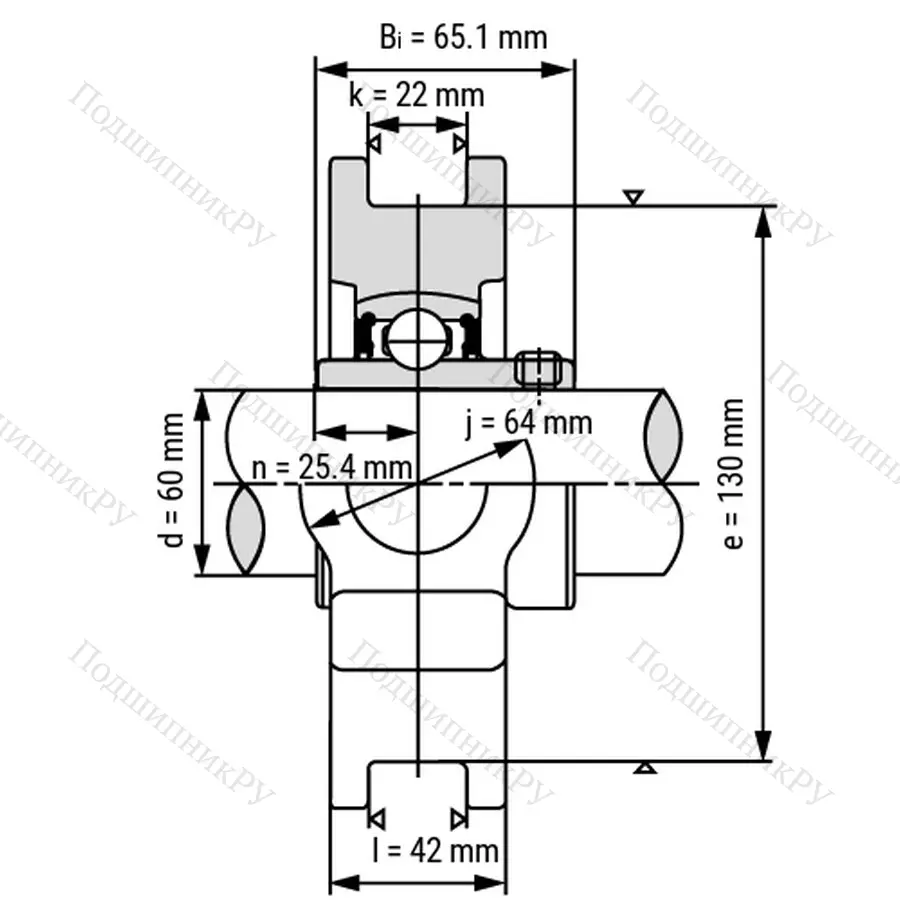 Подшипниковый узел UCT 313 - Вал: 65 мм