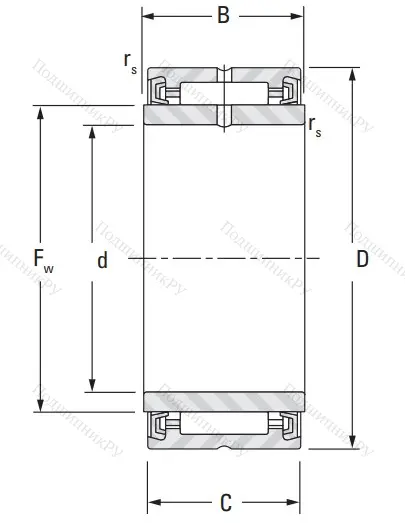 Игольчатый подшипник NA 4901 A 2RS