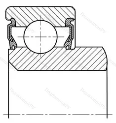 Модификация подшипника 6-520708Е размер 40x68x15/23 от производителя  ГПЗ-20 Модификация подшипника 6-520708Е размер 40x68x15/23 от производителя  ГПЗ-20
