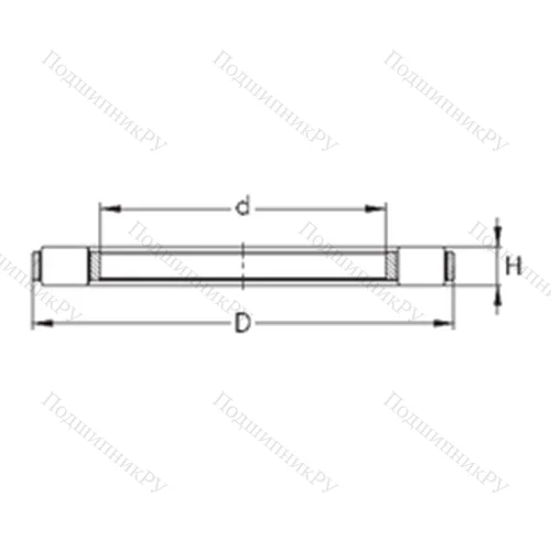 Подшипник роликовый упорный K 81113-TVPB