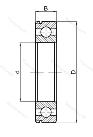 Шариковый однорядный подшипник 50106 (6006 N) в Воронеже