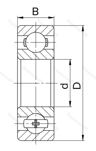 Миниатюрный шариковый подшипник 80023 (623 ZZ) в Воронеже