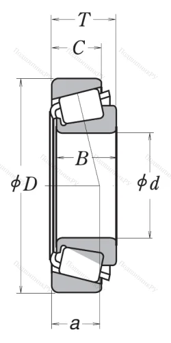 Конический роликовый подшипник HR 30311 J от производителя  NSK