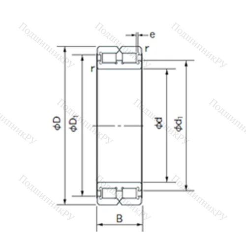 Подшипник роликовый радиальный RC 4840