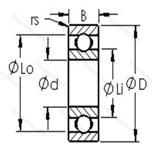 Подшипник шариковый радиальный серии R R 18 от производителя  AST