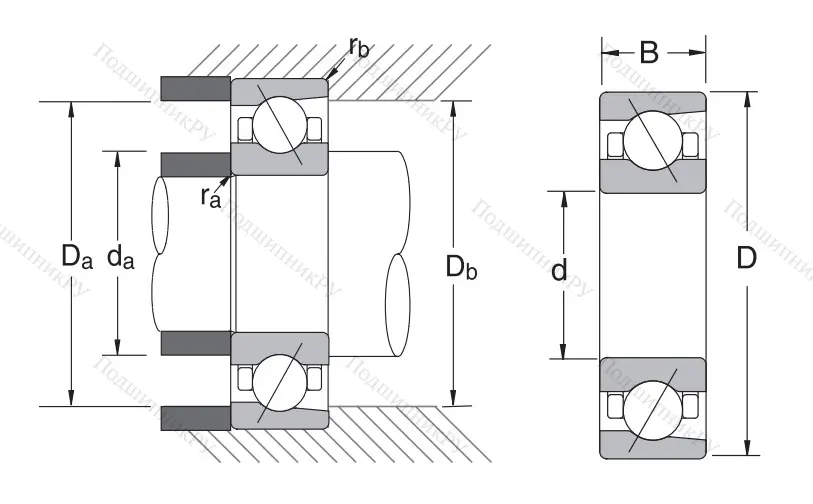 Сверхточный подшипник 7907 CTRDULP 3