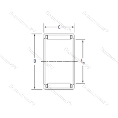 Подшипник игольчатый радиальный J-66