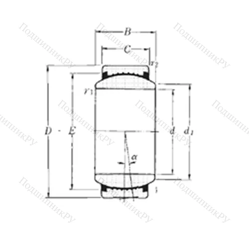 Подшипник скольжения сферический SAR 1-25