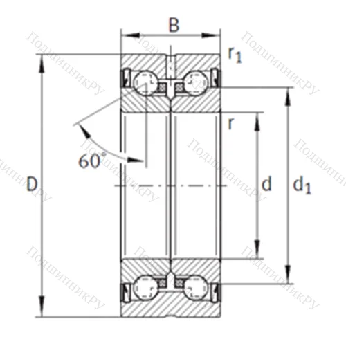 Подшипник шариковый упорно-радиальный ZKLN 50110-2Z