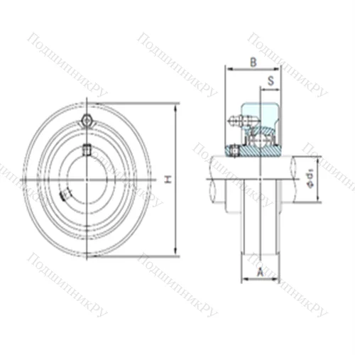 Подшипниковый узел шариковый радиальный UCCX 05
