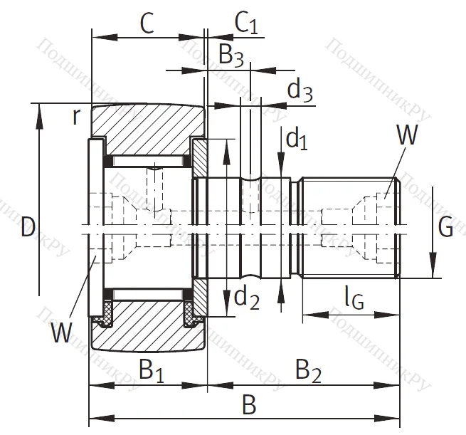 Подшипник KR 80 PP A