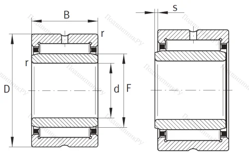 Игольчатый подшипник NA 4900 XL от производителя  INA