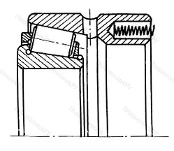 Модификация подшипника 2208К1 размер 40x80x18 2208К1