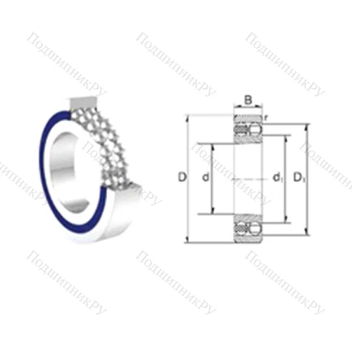 Подшипник шариковый радиальный самоцентрирующийся S 1205-2RS