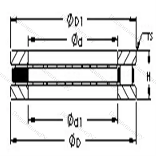 Подшипники роликовые упорные 81118 M от производителя  AST
