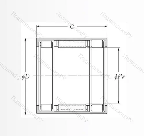 Подшипник обгонной муфты обгонная муфта  FCB 20 (KOYO) в Воронеже