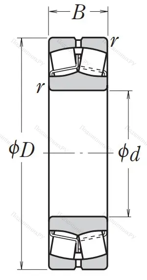 Сферический роликовый подшипник 22320 EAE 4 C 3