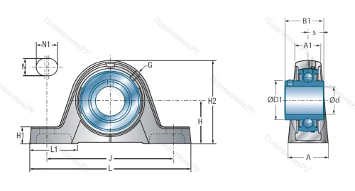 Подшипниковый узел UCPE 205 в Воронеже