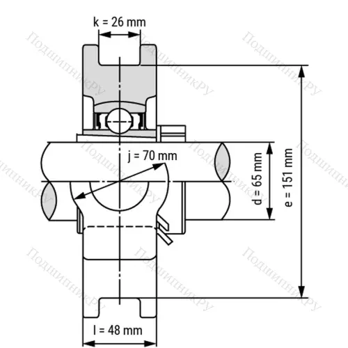 Подшипниковый узел UKT 215 - Вал: 65 мм