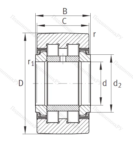 Подшипник PWTR 35 2RS XL от производителя  INA