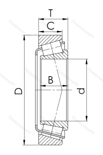 Конический роликовый подшипник 7512 (32212) WXLJ8KHH1G в Воронеже