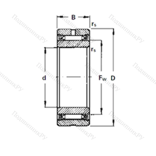 Подшипник игольчатый радиальный NA 3065