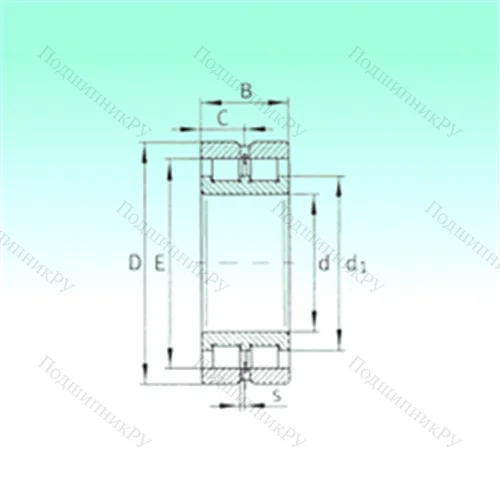 Подшипник роликовый радиальный SL 024964 от производителя  NBS