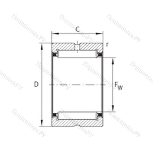 Подшипник игольчатый радиальный RNA 4856-XL