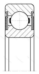 Подшипник 6207-2RS 1/P 6 размер 35x72x17 от производителя  SKF Подшипник 6207-2RS 1/P 6 размер 35x72x17 от производителя  SKF