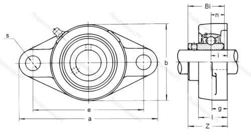 Подшипниковый узел UCFL 210