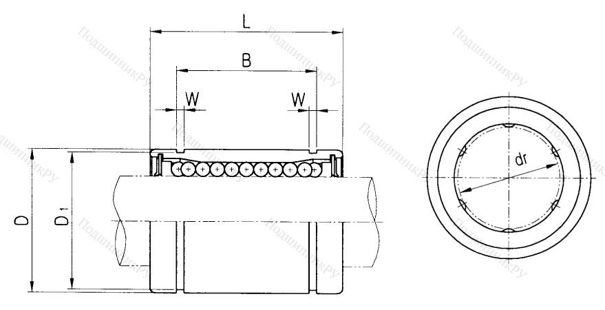 Подшипник LME 16 UU. KB 1636 UU в Воронеже