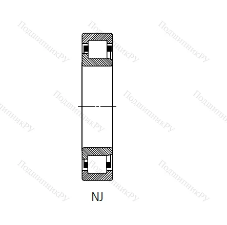 Цилиндрический роликовый подшипник 42205 (NJ 205) в Воронеже