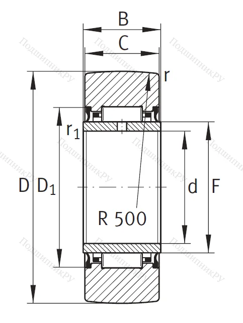 Подшипник NA 2210 2RSR