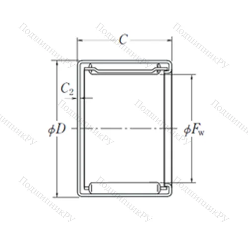 Подшипник игольчатый радиальный MFJ-2516