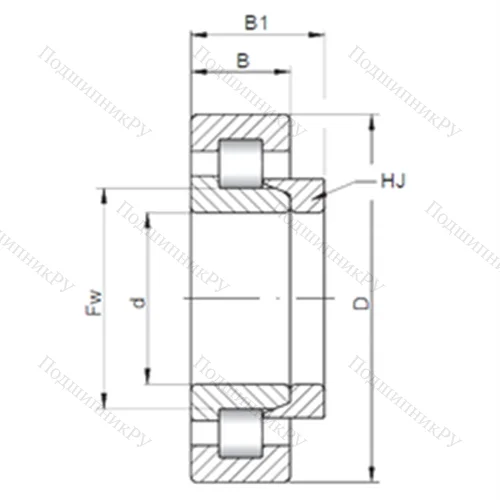 Подшипник роликовый радиальный NH 234 от производителя  ISO