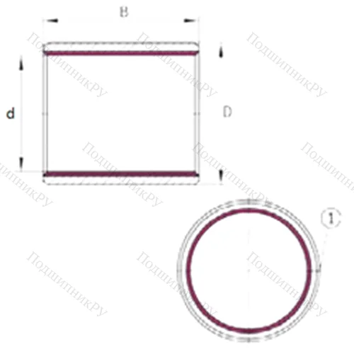 Подшипник скольжения EGB 13580-E 40