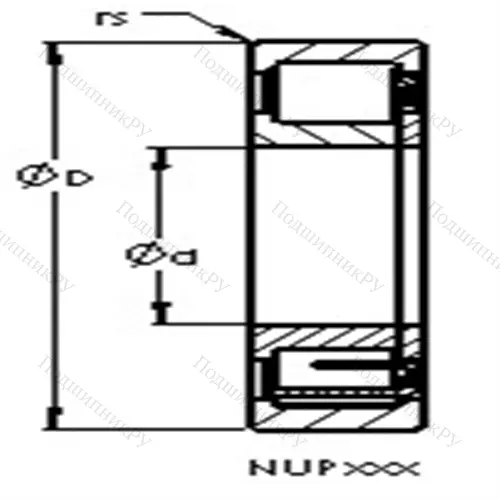Подшипники роликовые радиальные с цилиндрическими роликами NUP 248 M от производителя  AST Подшипники роликовые радиальные с цилиндрическими роликами NUP 248 M от производителя  AST
