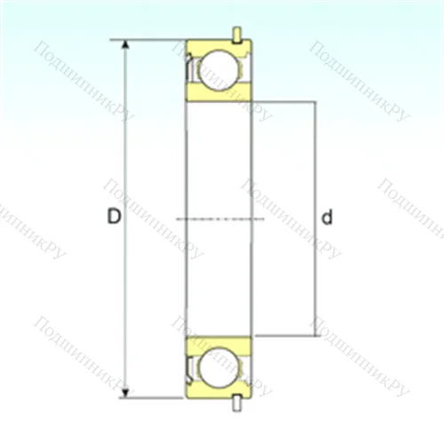 Подшипник шариковый радиальный 6201-ZNR