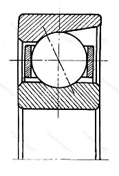Подшипник  2036083 размер 3x7x2,5 от производителя  ГПЗ-31